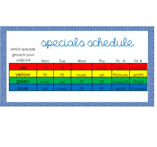 3-5 specials schedule 